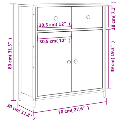 Skänk Sonoma ek 70x30x80 cm