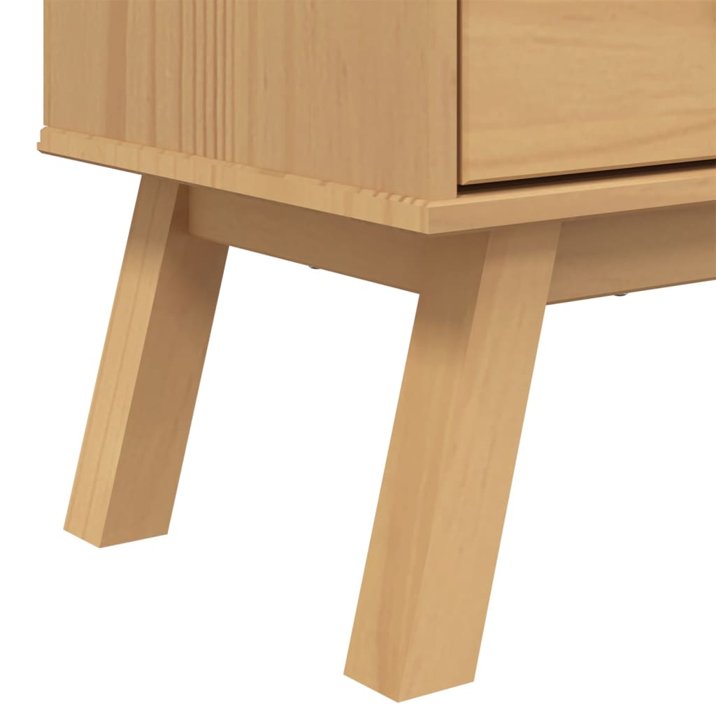 Bokhylla Brun 4 hyllplan OLDEN massiv furu