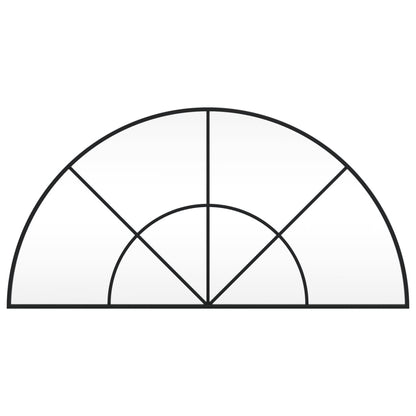 Seinäpeili musta 100x50 cm kaarimainen rauta