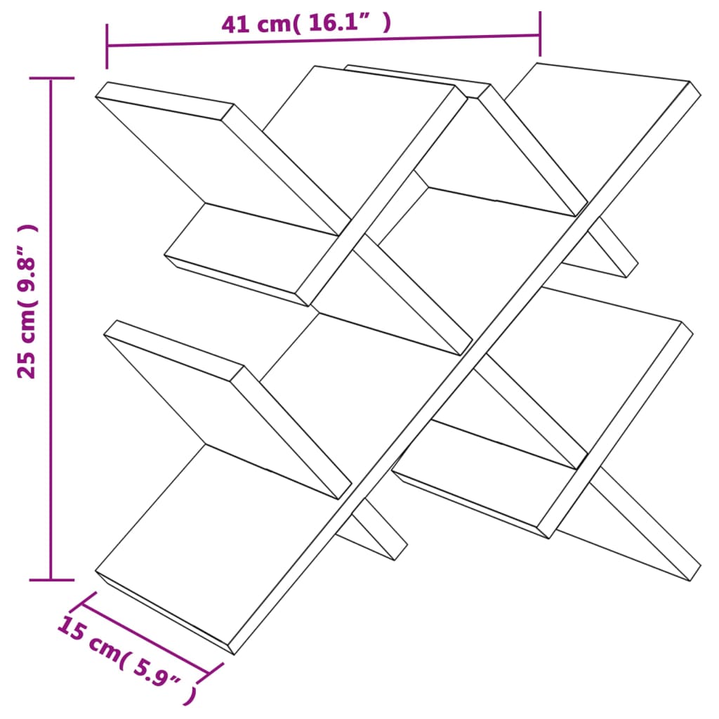 Viiniteline 5 pullolle 41x15x25 cm bambu