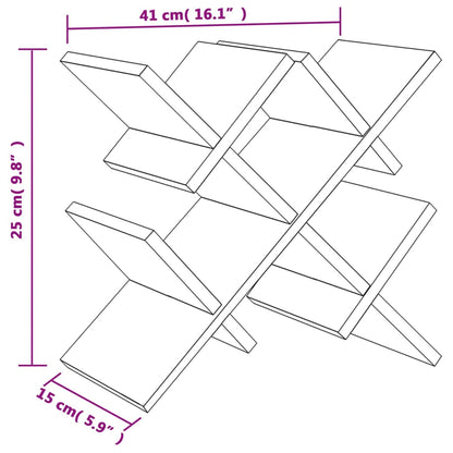 Viiniteline 5 pullolle 41x15x25 cm bambu