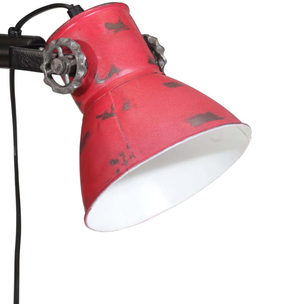 Golvlampa 25 W nött röd 25x25x90/160 cm E27