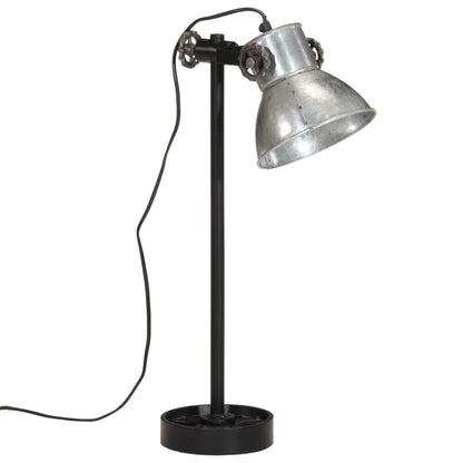 Bordslampa Skrivbordslampa 25W vintage silver 15x15x55 cm E27