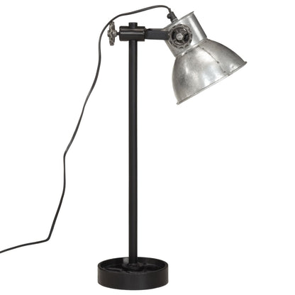 Bordslampa Skrivbordslampa 25W vintage silver 15x15x55 cm E27