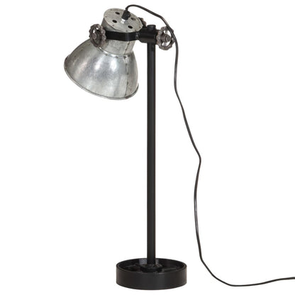 Bordslampa Skrivbordslampa 25W vintage silver 15x15x55 cm E27