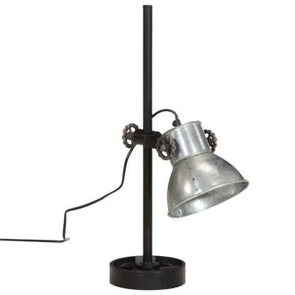 Bordslampa Skrivbordslampa 25W vintage silver 15x15x55 cm E27