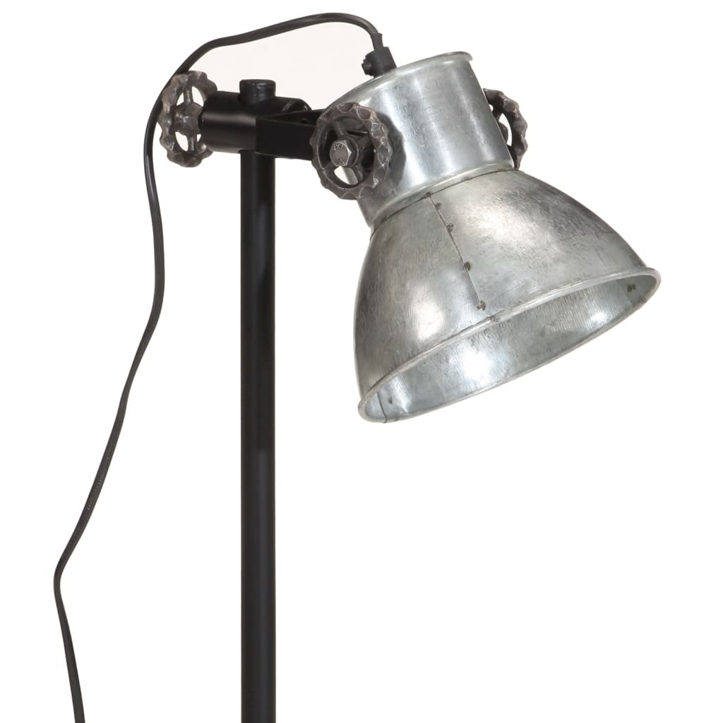 Bordslampa Skrivbordslampa 25W vintage silver 15x15x55 cm E27