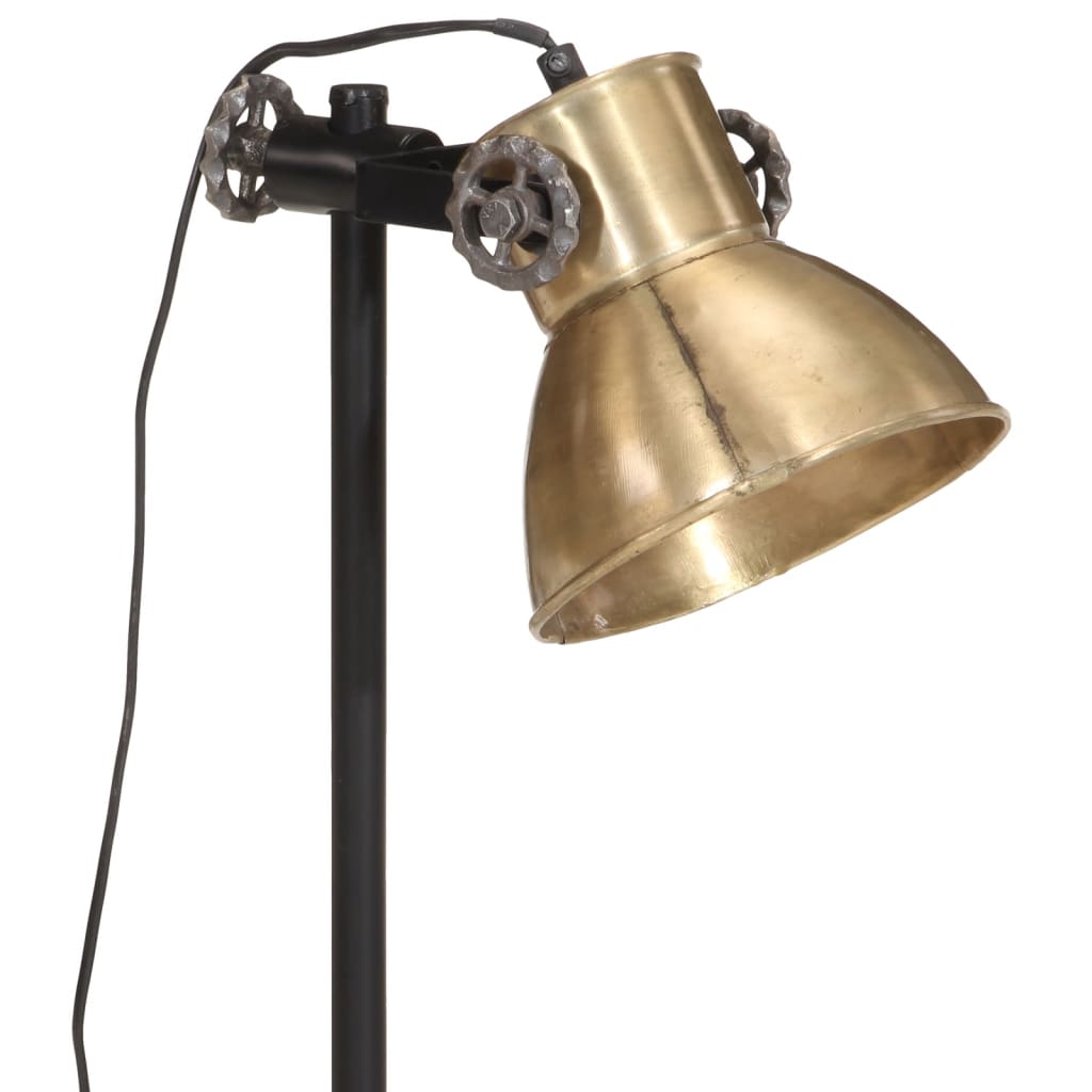 Bordslampa Skrivbordslampa 25 W antik mässing 15x15x55 cm E27