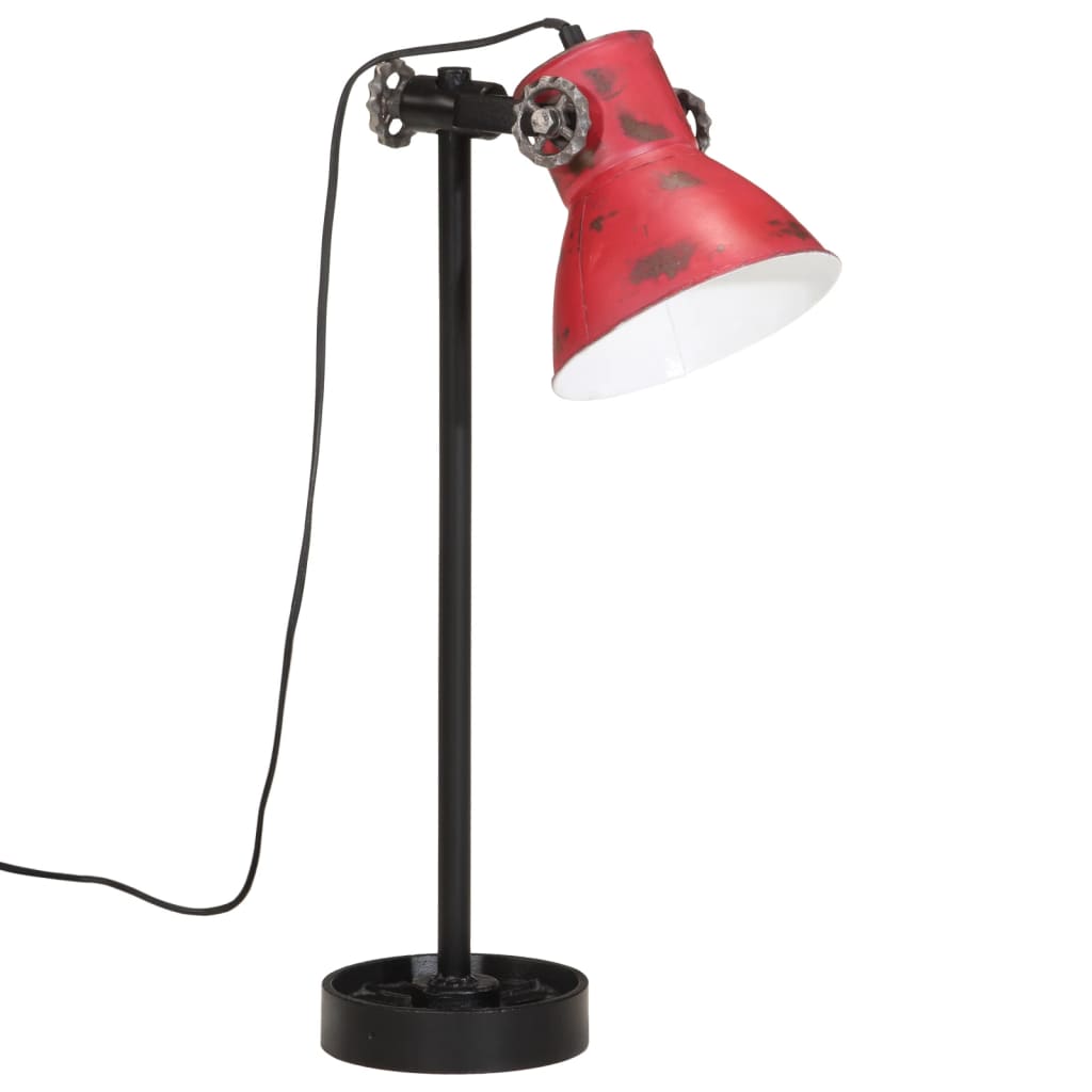 Bordslampa Skrivbordslampa 25 W nött röd 15x15x55 cm E27