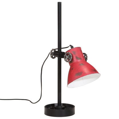 Bordslampa Skrivbordslampa 25 W nött röd 15x15x55 cm E27