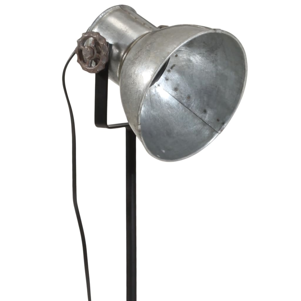 Golvlampa 25 W vintage silver 35x35x65/95 cm E27