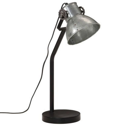 Bordslampa Skrivbordslampa 25 W vintage silver 17x17x60 cm E27