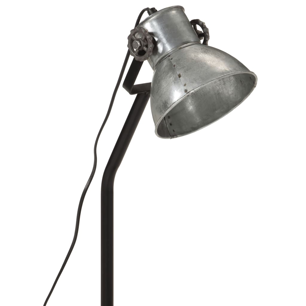 Bordslampa Skrivbordslampa 25 W vintage silver 17x17x60 cm E27