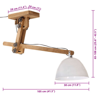 Taklampa 25 W vit 105x30x65-108 cm E27