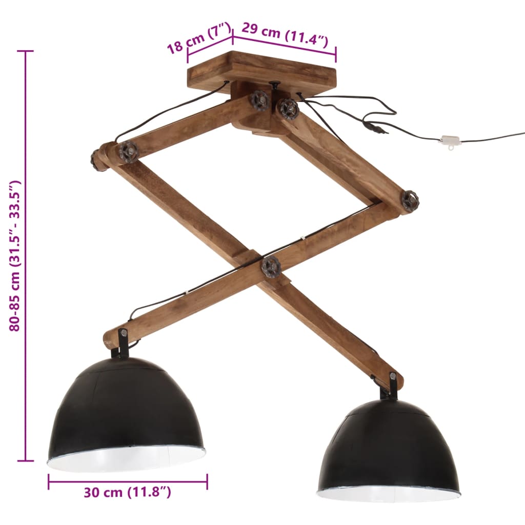 Kattovalaisin 25 W musta 29x18x85 cm E27