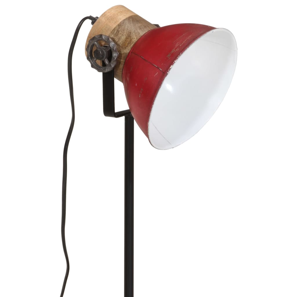 Bordslampa Skrivbordslampa 25 W nött röd 17x17x50 cm E27