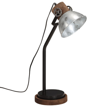 Bordslampa Skrivbordslampa 25 W vintage silver 18x18x60 cm E27