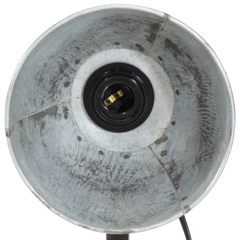 Bordslampa Skrivbordslampa 25 W vintage silver 18x18x60 cm E27