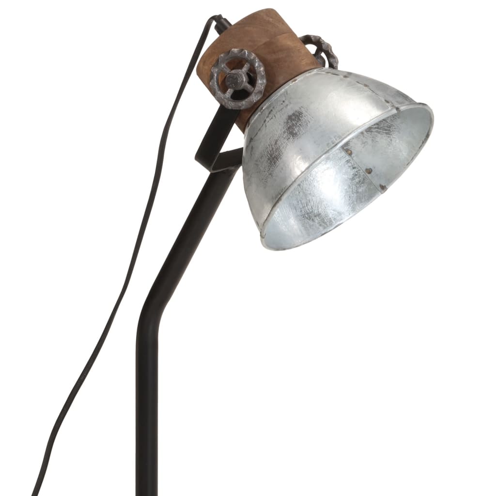 Bordslampa Skrivbordslampa 25 W vintage silver 18x18x60 cm E27