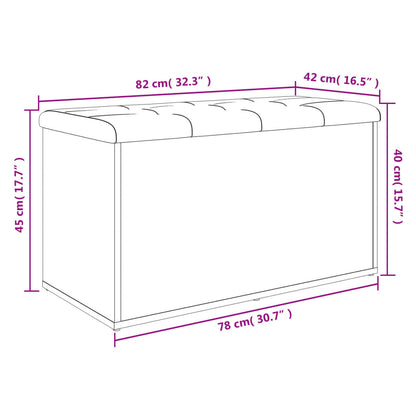 Varastopenkki betoni harmaa 82x42x45 cm