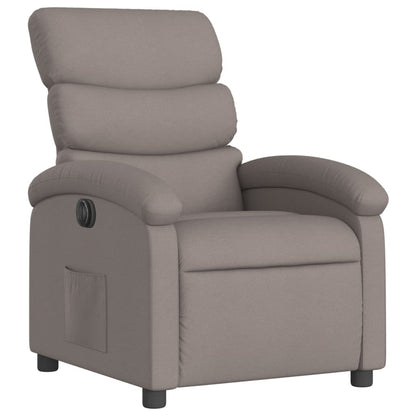 Electric Massage nojatuoli Recliner taupe kangasta