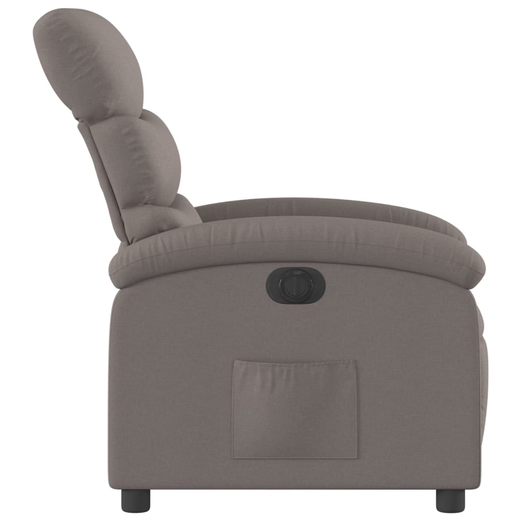 Electric Massage nojatuoli Recliner taupe kangasta