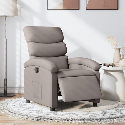 Electric Massage nojatuoli Recliner taupe kangasta