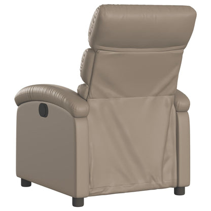 Elektrisk Massagefåtölj cappuccino Recliner konstläder