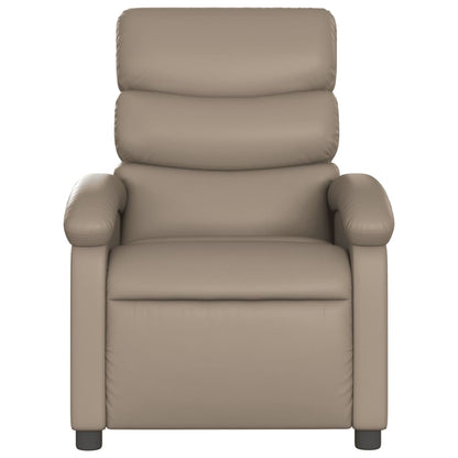 Elektrisk Massagefåtölj cappuccino Recliner konstläder