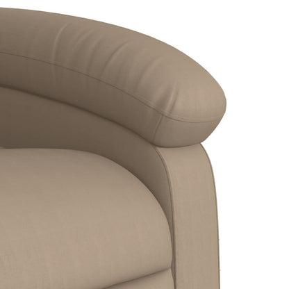 Elektrisk Massagefåtölj cappuccino Recliner konstläder