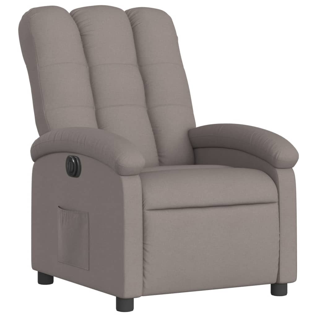 Electric Massage nojatuoli Recliner taupe kangasta