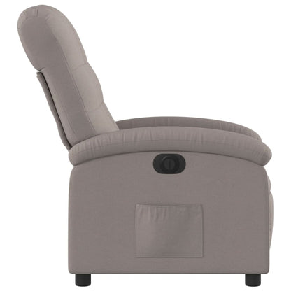 Electric Massage nojatuoli Recliner taupe kangasta