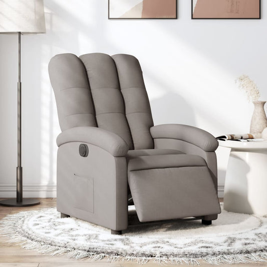 Electric Massage nojatuoli Recliner taupe kangasta