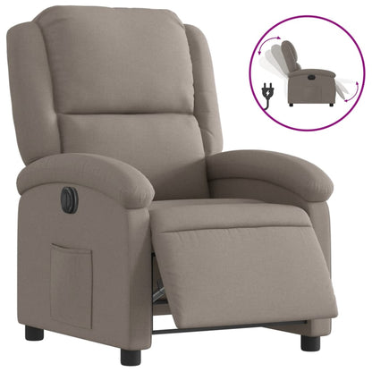 Electric Massage nojatuoli Recliner taupe kangasta