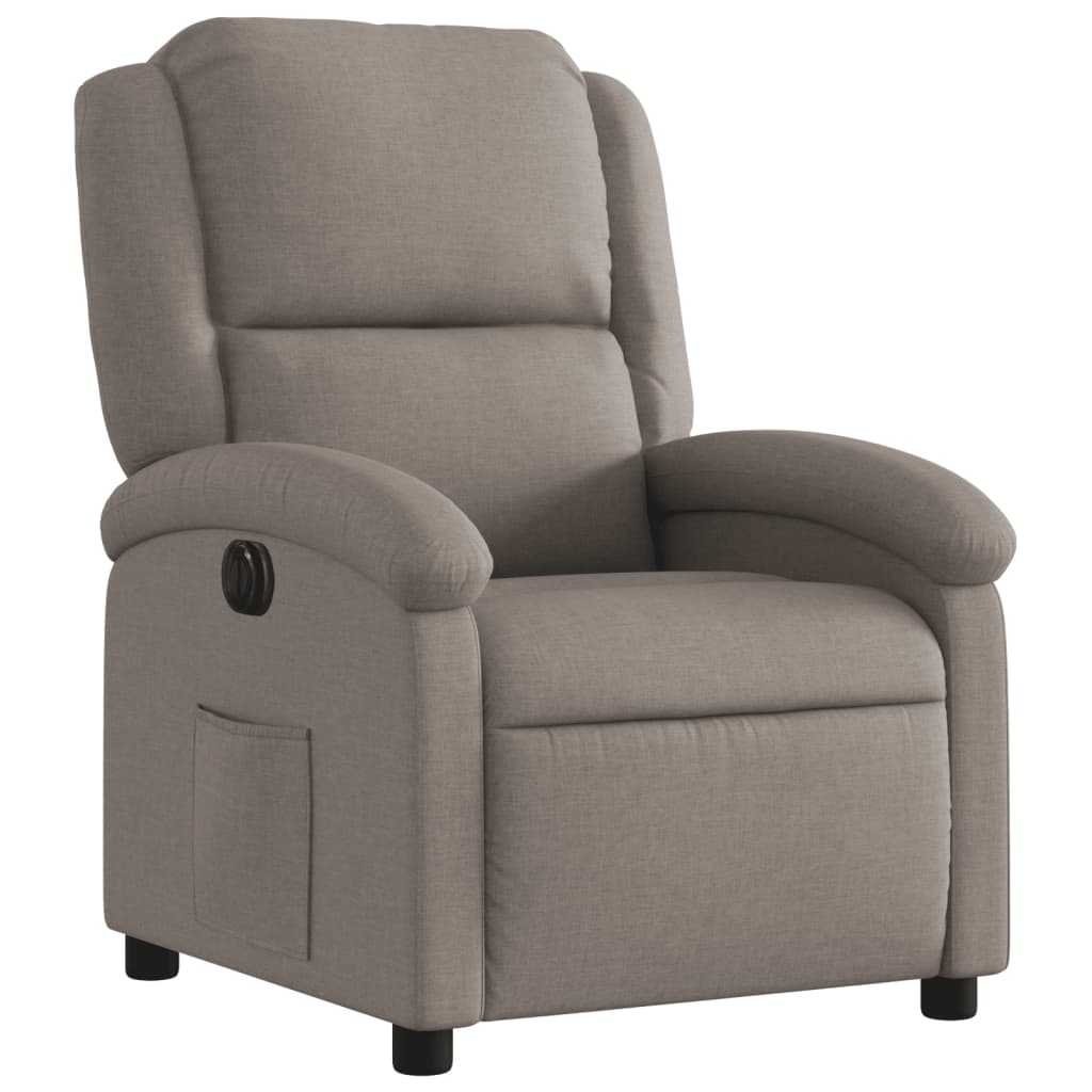 Electric Massage nojatuoli Recliner taupe kangasta