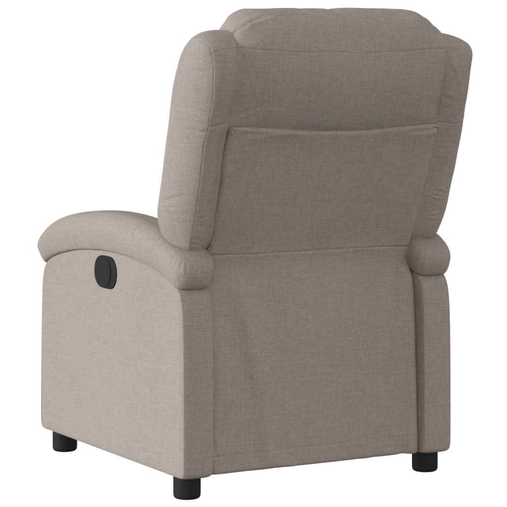 Electric Massage nojatuoli Recliner taupe kangasta