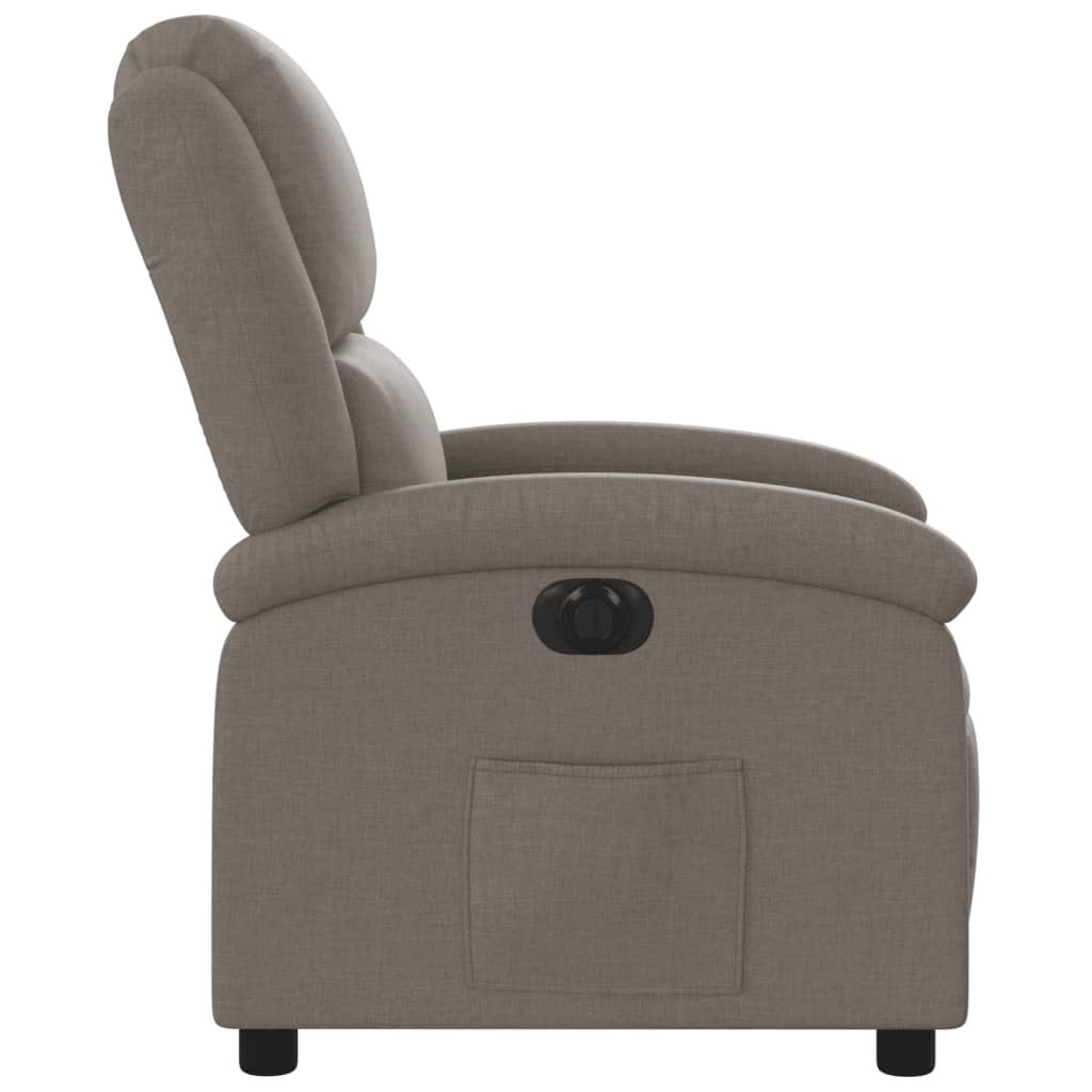 Electric Massage nojatuoli Recliner taupe kangasta