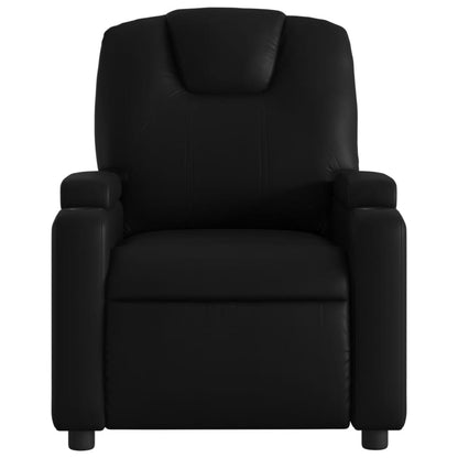 Elektrisk Massagefåtölj svart Recliner konstläder