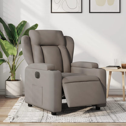 Electric Massage nojatuoli Recliner taupe kangasta