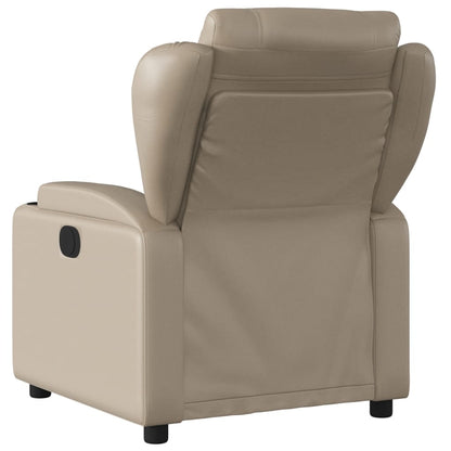 Elektrisk Massagefåtölj cappuccino Recliner konstläder