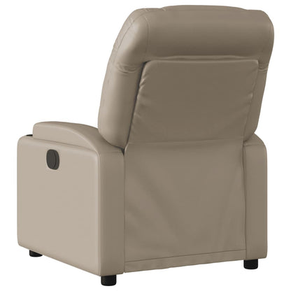 Elektrisk Massagefåtölj cappuccino Recliner konstläder