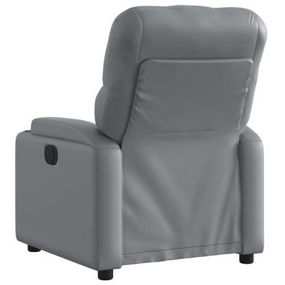 Electric Massage nojatuoli Recliner harmaa keinonahka