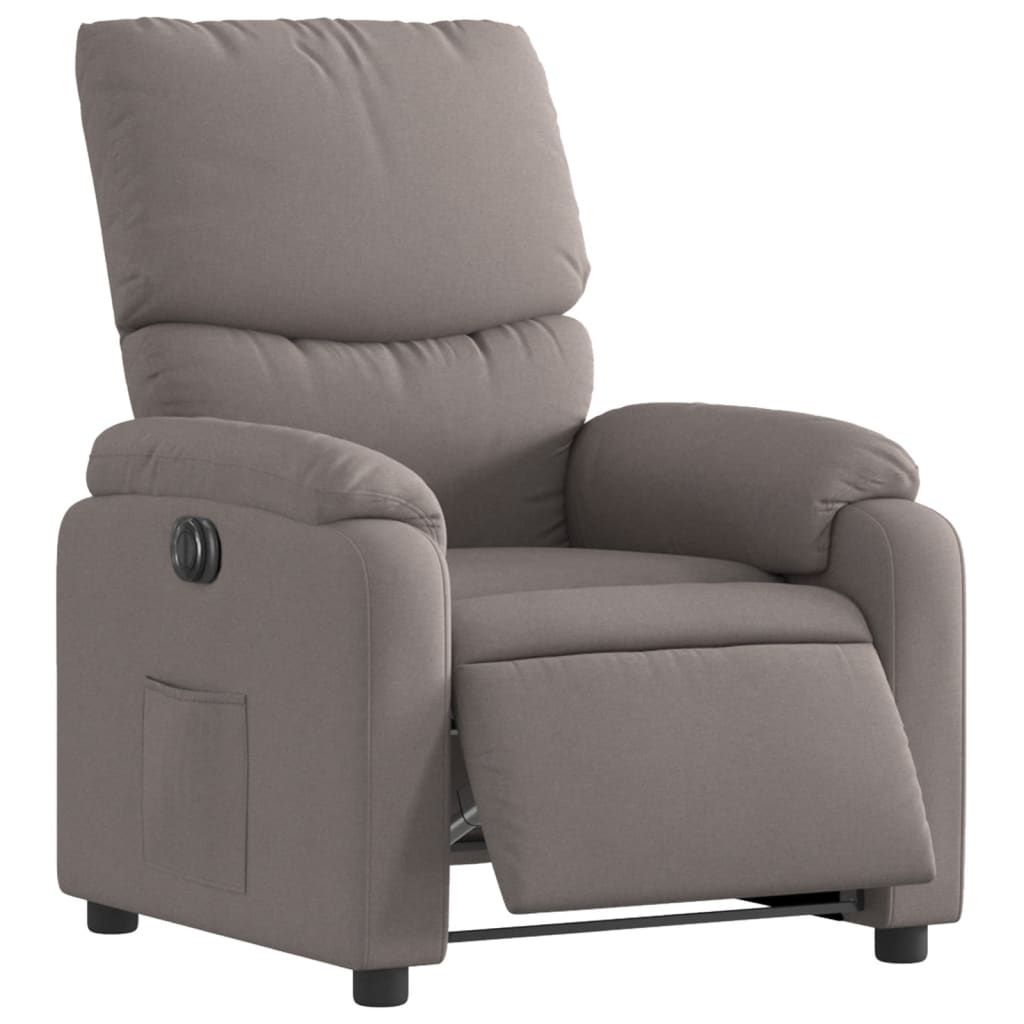 Electric Massage nojatuoli Recliner taupe kangasta