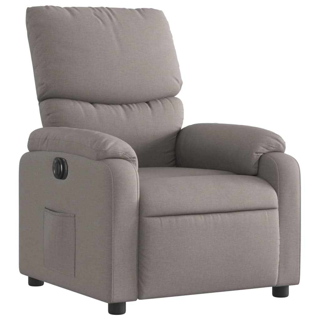 Electric Massage nojatuoli Recliner taupe kangasta