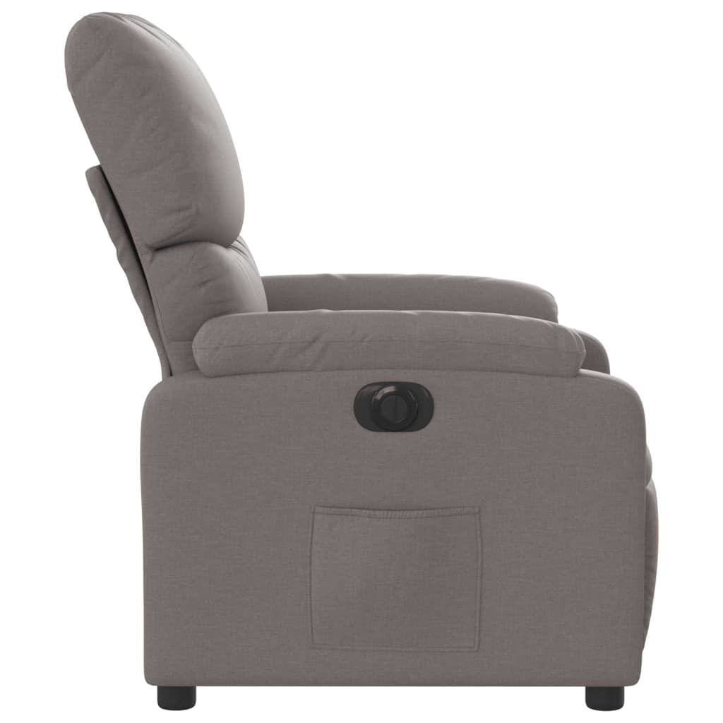 Electric Massage nojatuoli Recliner taupe kangasta