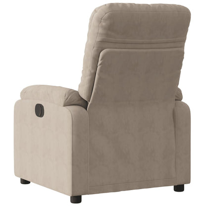 Electric Massage nojatuoli Recliner taupe mikrokuitukangas