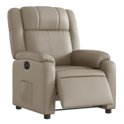 Elektrisk Massagefåtölj cappuccino Recliner konstläder