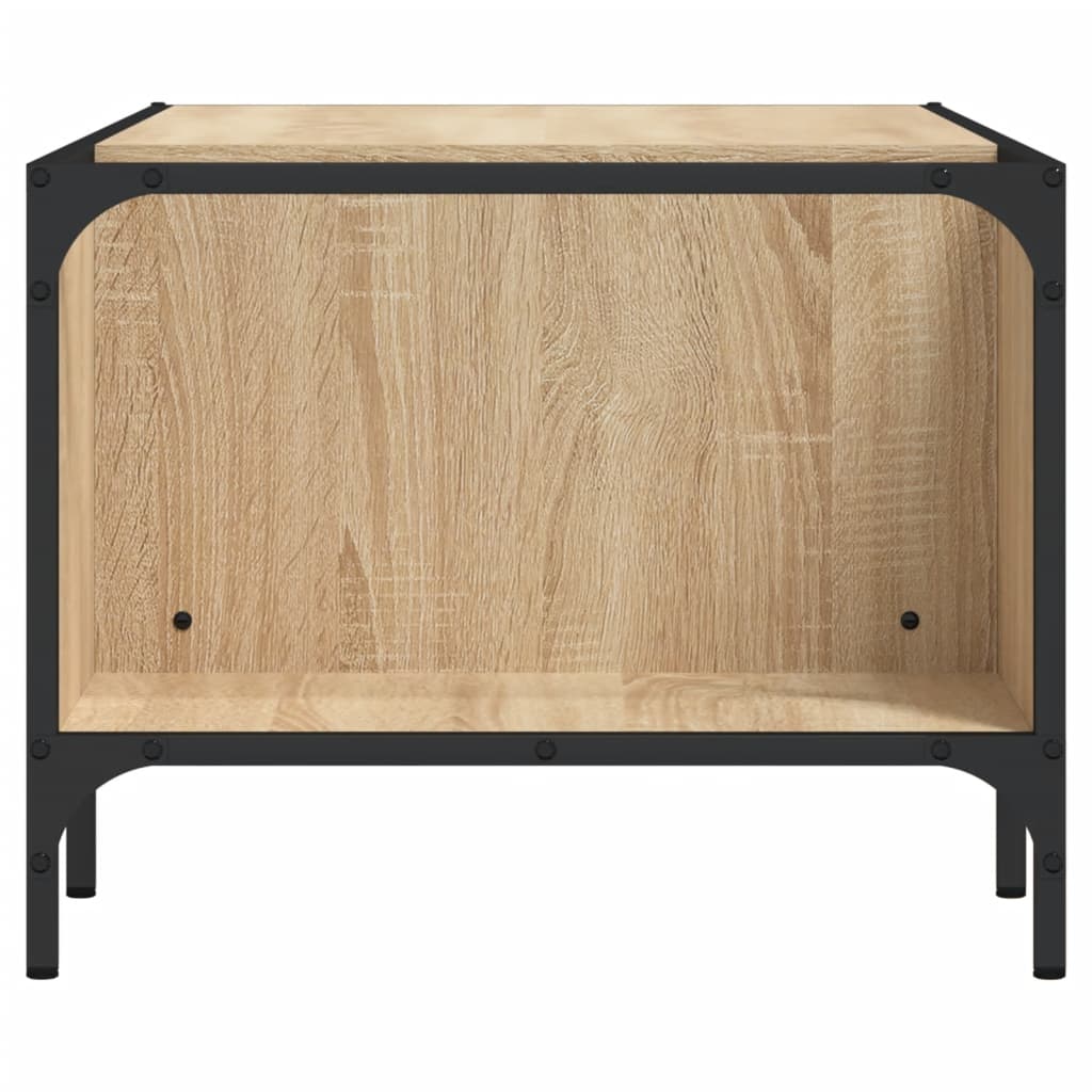 Soffbord sonoma ek med hylla 100x51x40 cm