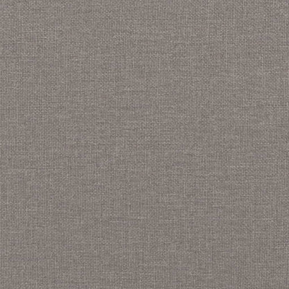 Sittbänk taupe med dynor 113x64,5x75,5 cm tyg