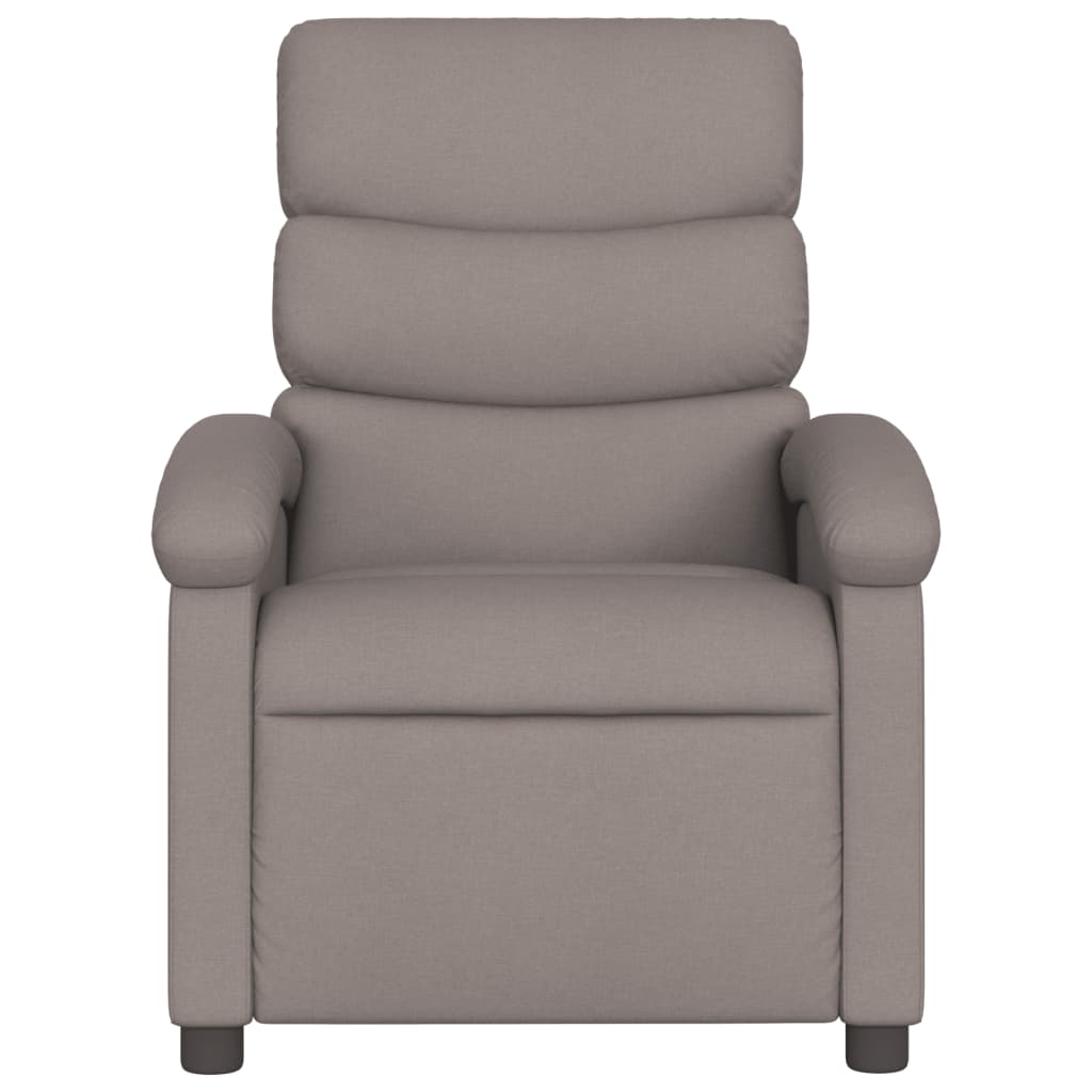 Nojatuoli Recliner taupe kangasta